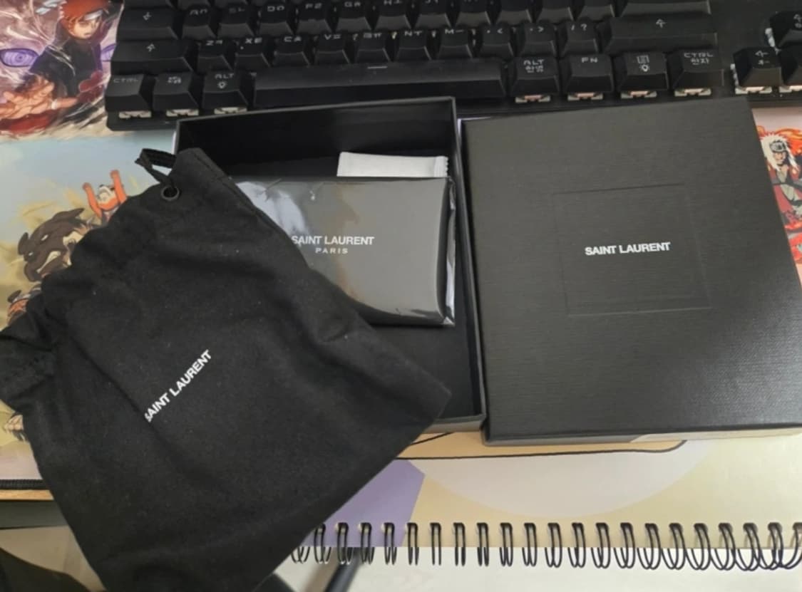 생로랑 오피움 더블 랩 가죽 팔찌 브레이슬릿 YSL 남녀공용 상품이미지3