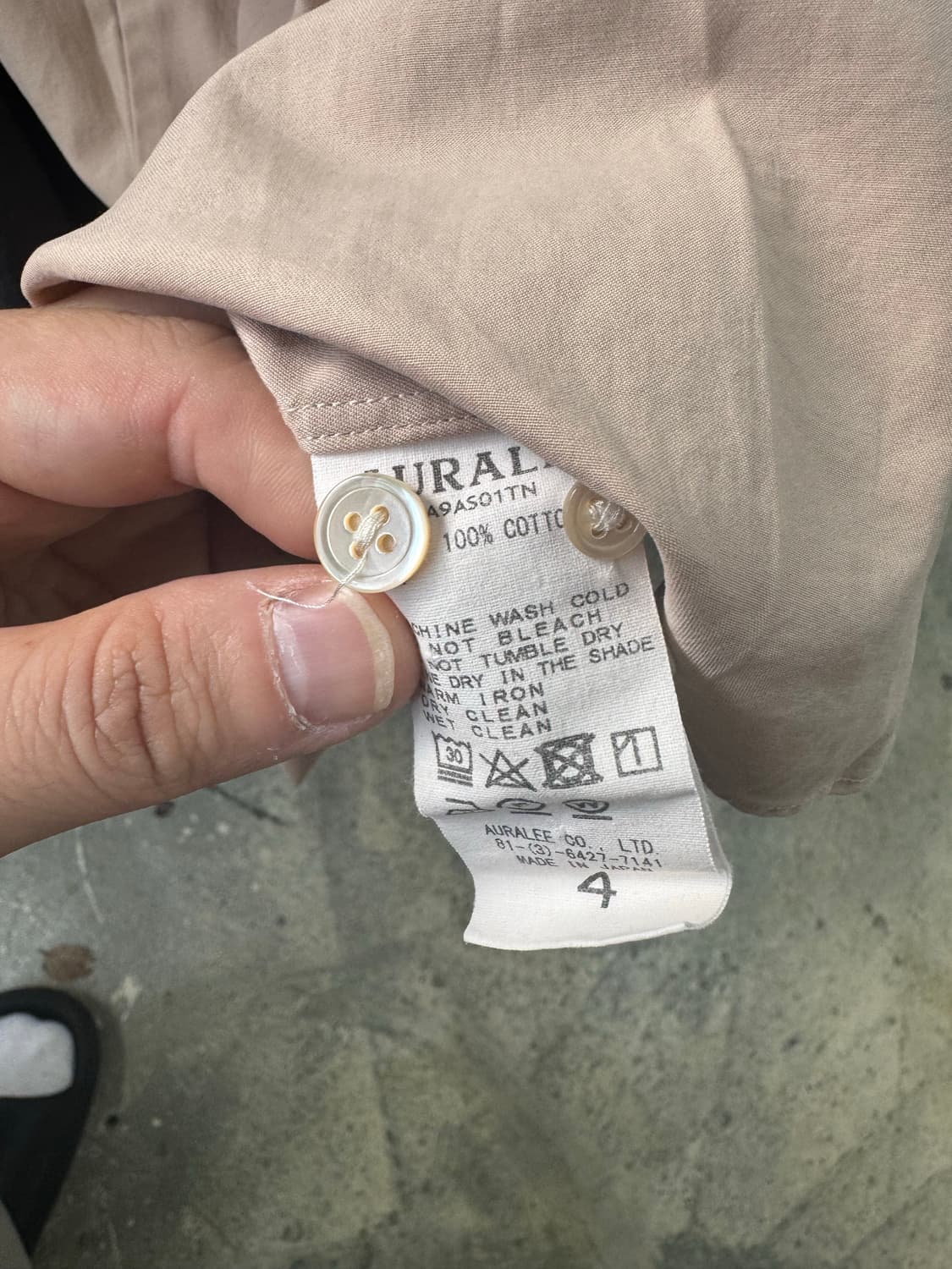 오라리 셔츠 4사이즈 니트 3사이즈  상품이미지6