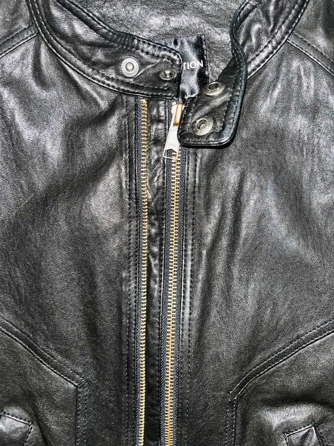 빈티지 리얼 레더 자켓 상품이미지3