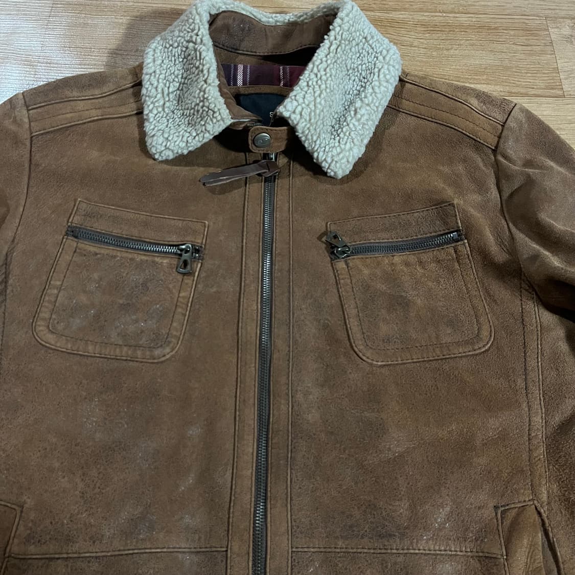 [97] 시리즈 시어링 스웨이드 가죽자켓 상품이미지2