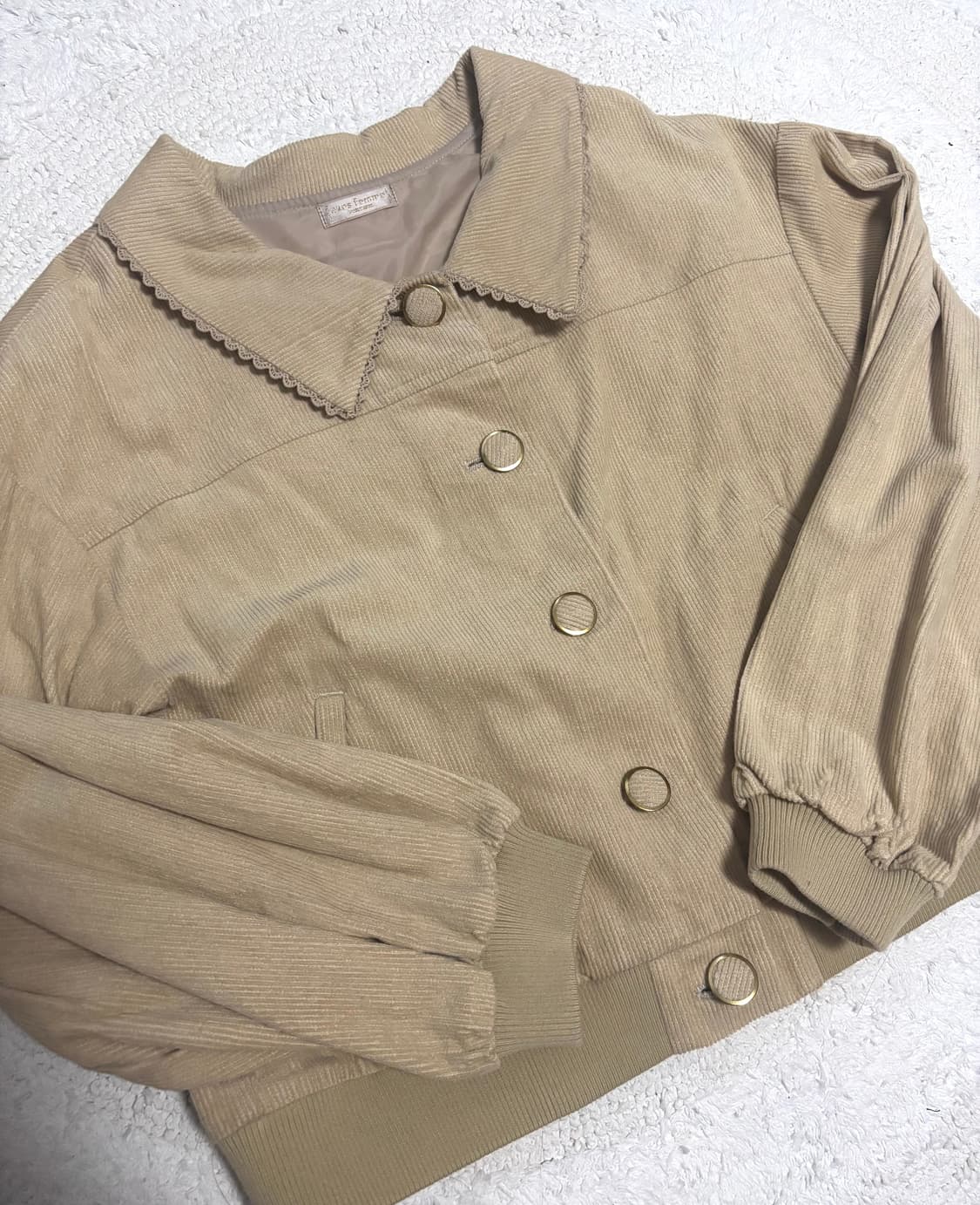 엑시즈팜 포에티크 골덴 자켓 라떼갸루 axesfemme poetique 상품이미지1