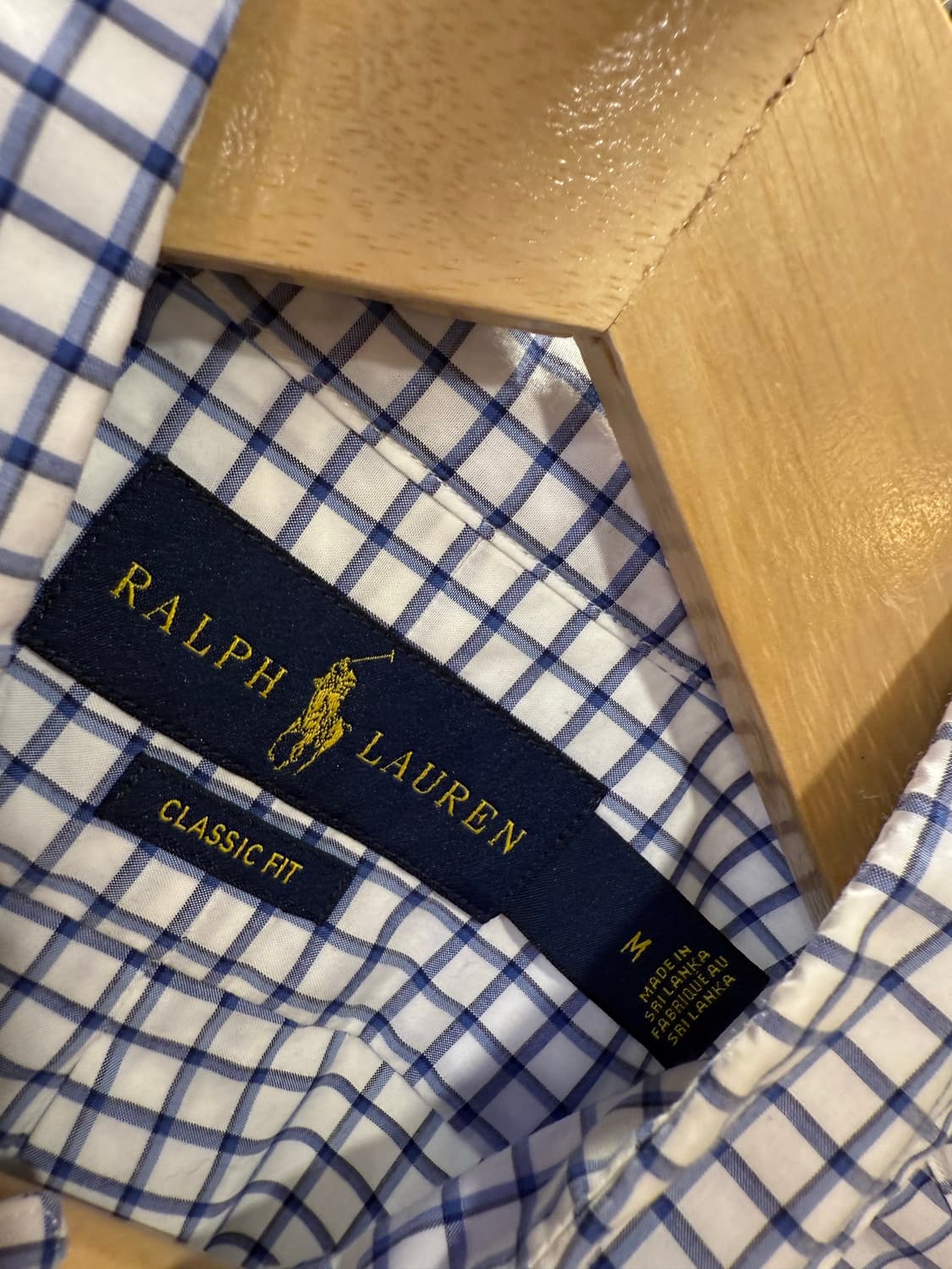 폴로 랄프로렌 네이비포니 블루 체크 반팔셔츠 상품이미지2