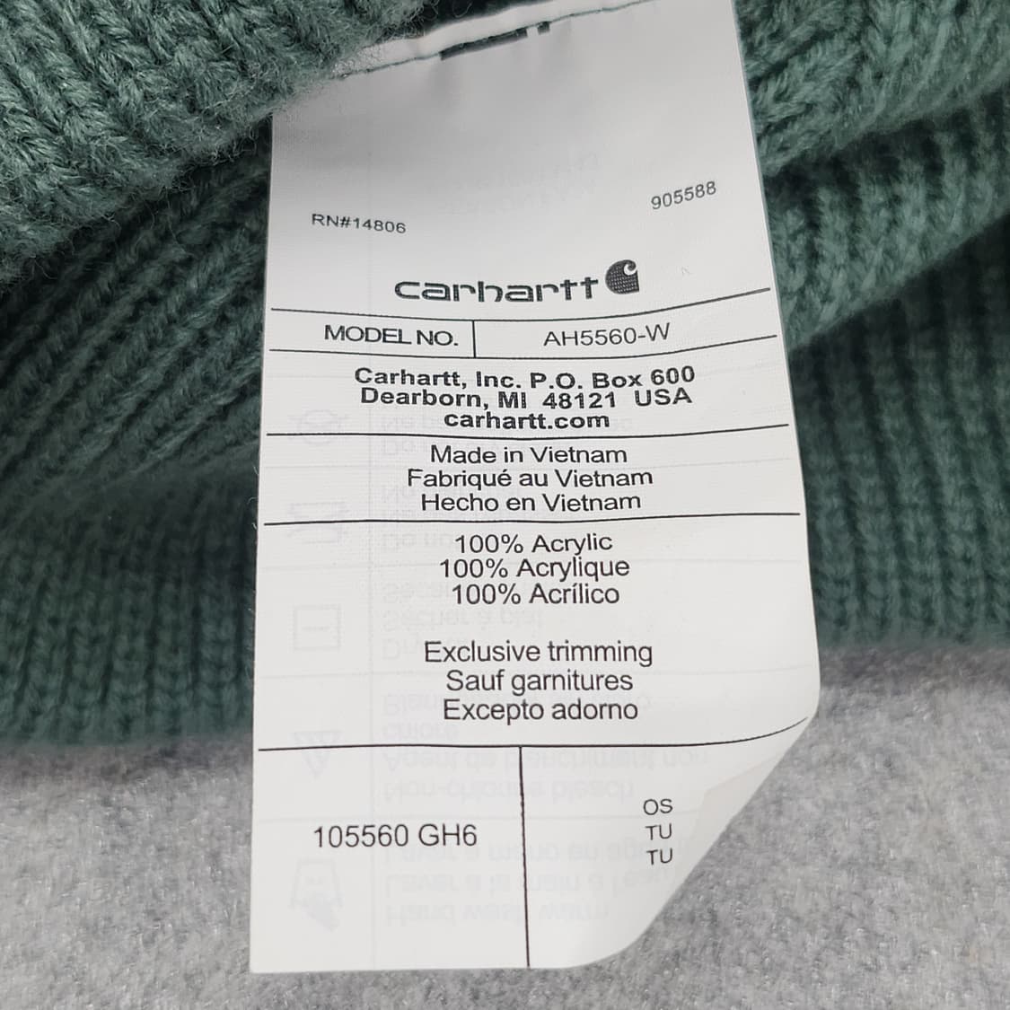 칼하트 비니 AH5560-W 상품이미지6