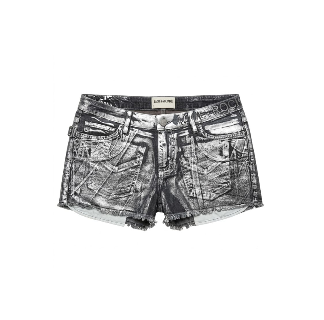 ZADIG&VOLTAIRE 실버 워싱 데님 숏팬츠 M 상품이미지1
