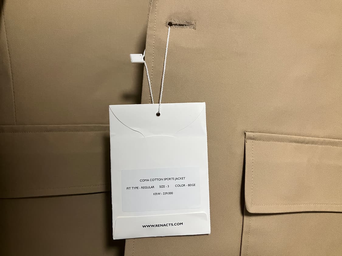리넥츠 코마 코튼 스포츠 자켓 (3 사이즈) 상품이미지2