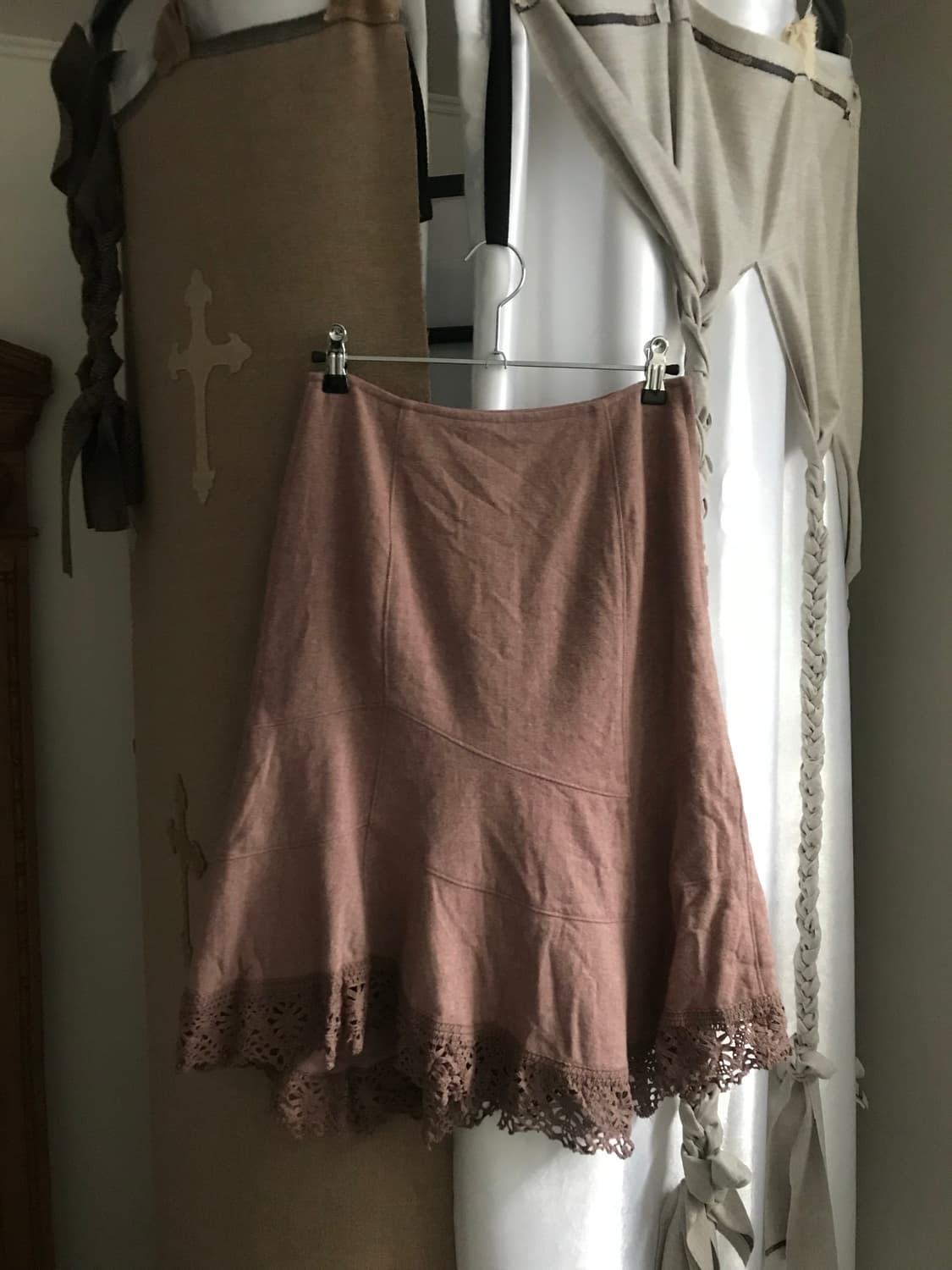 vintage lace pink skirt  상품이미지7