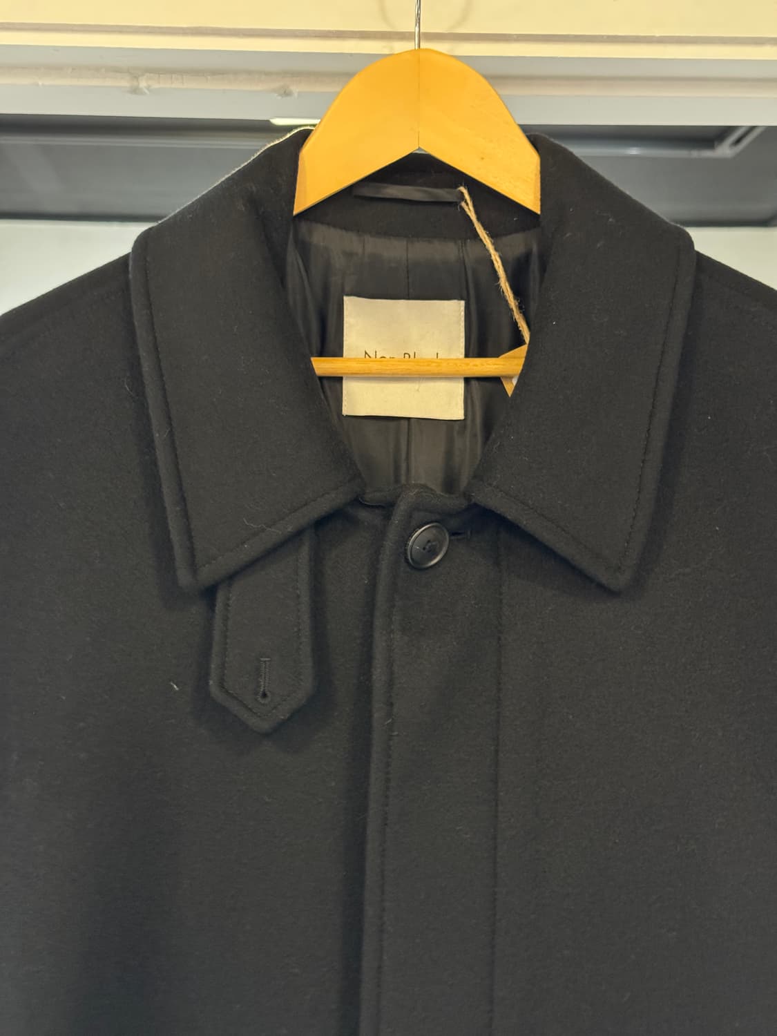 넌블랭크 캐시미어 발마칸 코트 블랙 M 상품이미지2