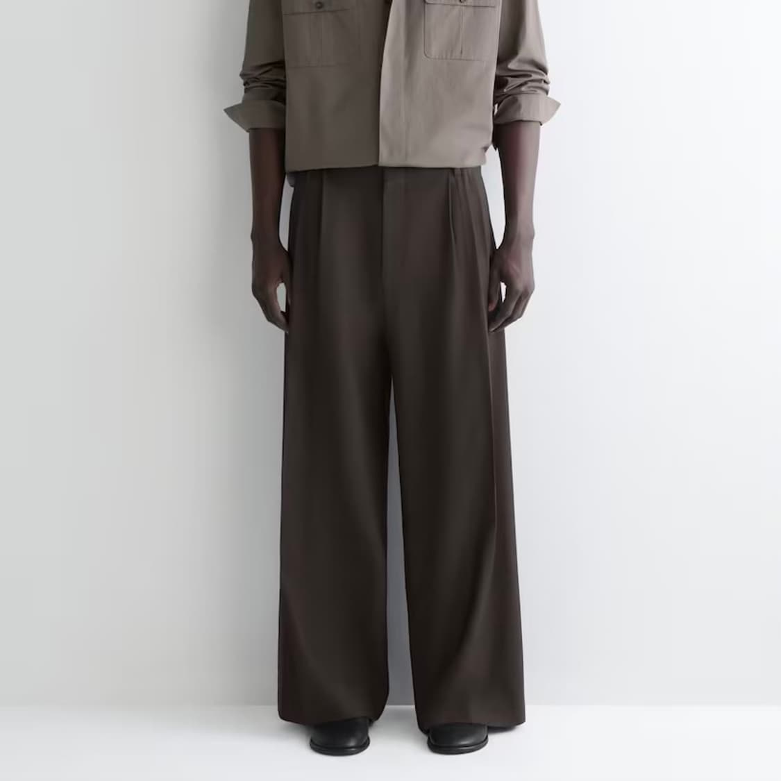 Cos 3플리츠 와이드 울 팬츠 상품이미지8