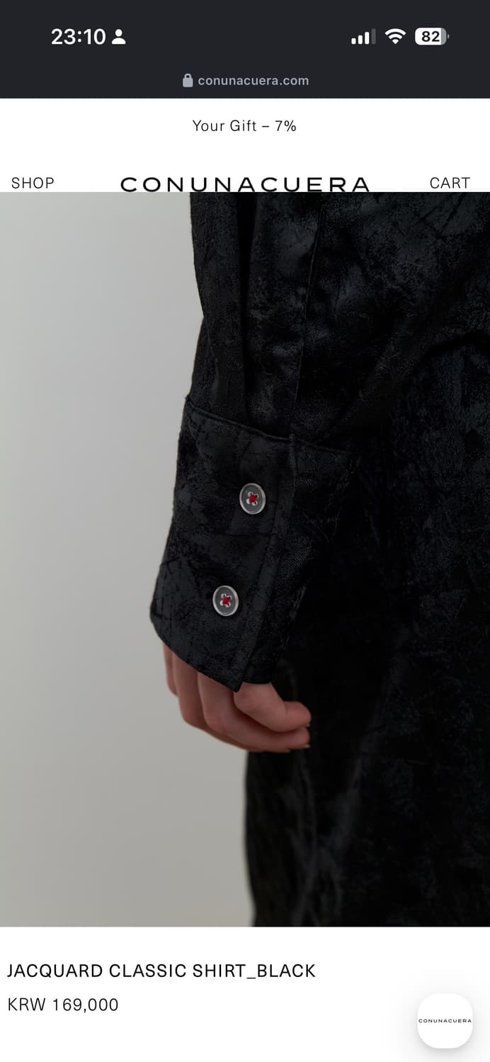 conunacuera jacquard shirt 상품이미지3