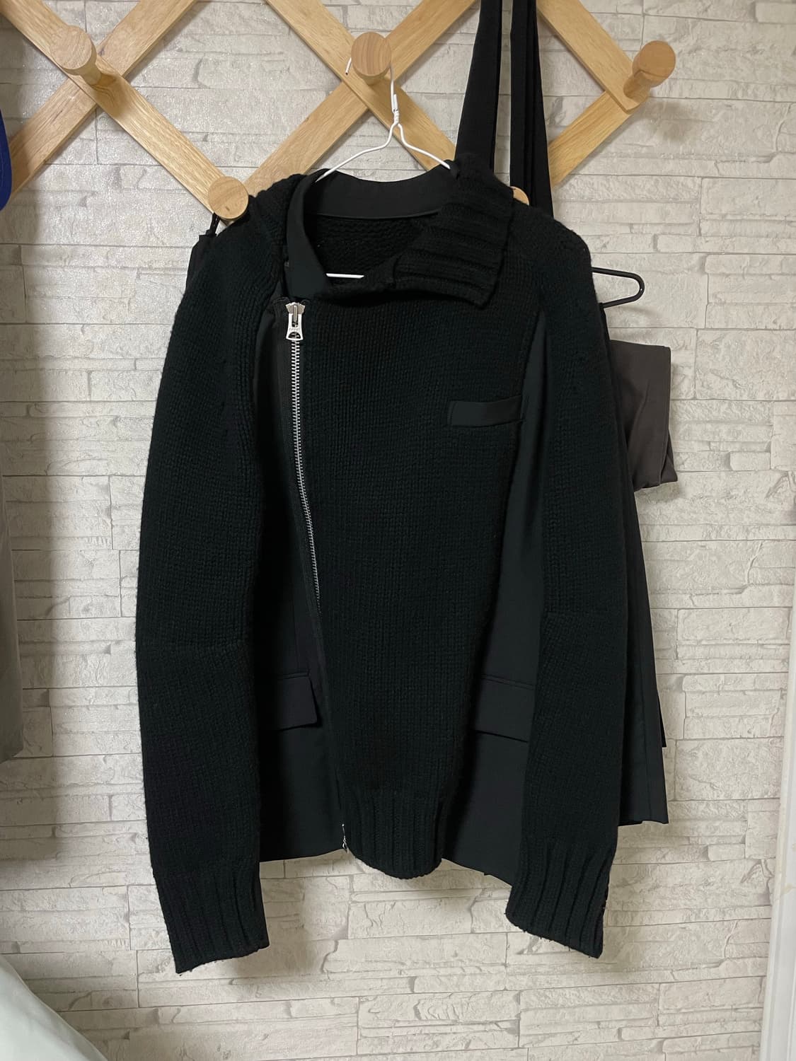 [2] 사카이 울 믹스 트리콧 집업 자켓 상품이미지2