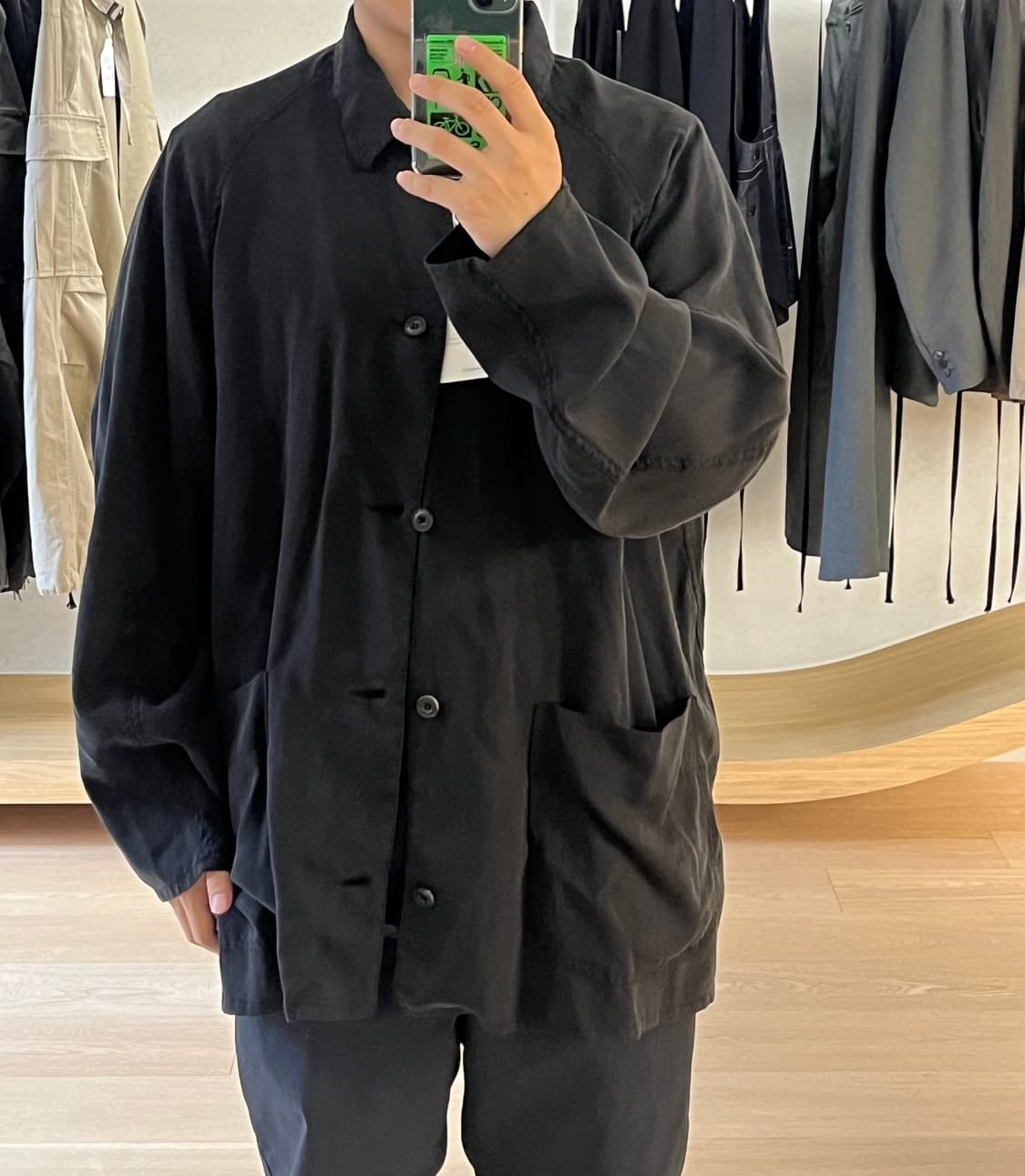 이얼즈 어고  리오셀 셔츠 자켓 더스티블랙 상품이미지7