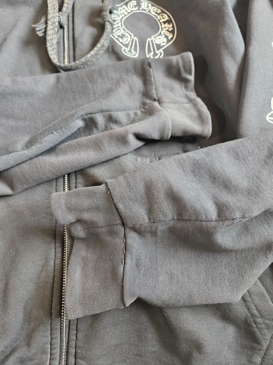 [XL] 크롬하츠 홀스슈 퍽유 로고 후드집업 상품이미지6