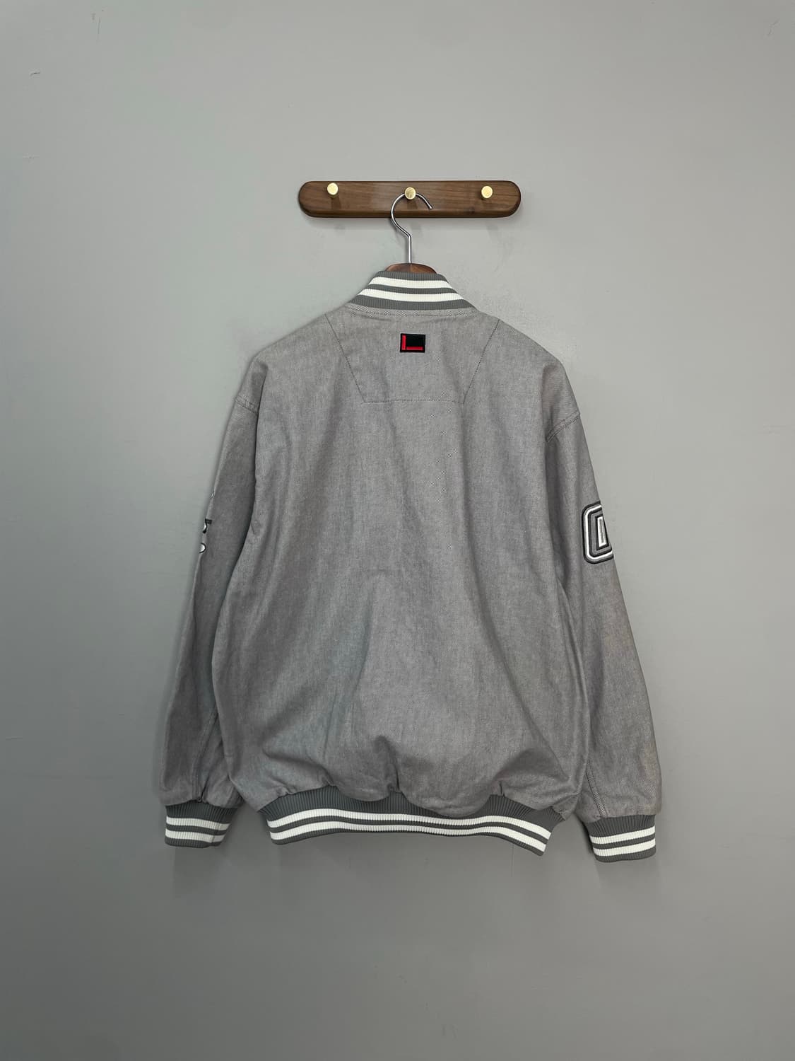 후부 빅로고 데님 바시티 자켓 H2197 상품이미지6