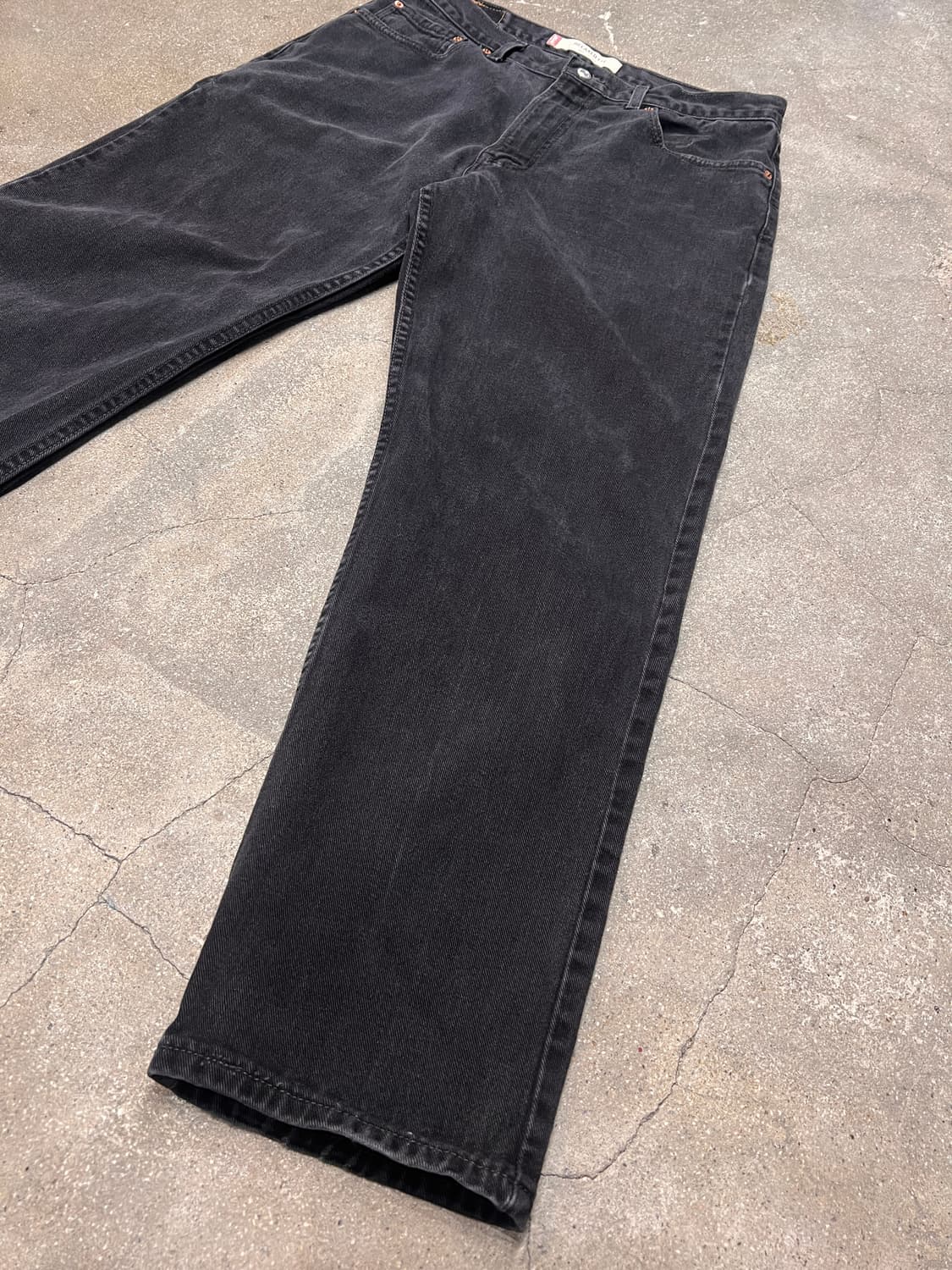 00‘s 리바이스 550 릴렉스핏 블랙진 USA 상품이미지3