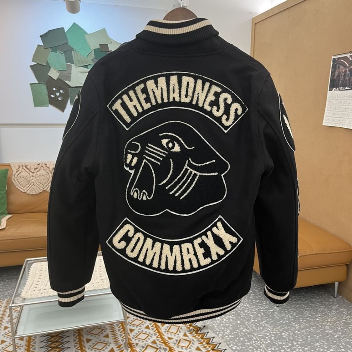 더 매드니스 올드스쿨 스트릿 펑크 키치 울 바시티자켓 XL C10697 상품이미지4