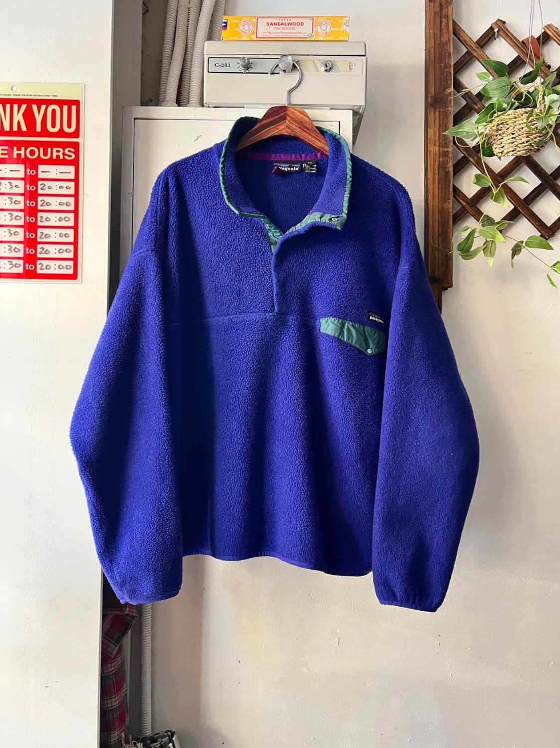 [2XL]00's 파타고니아 신칠라 퍼플 아노락 플리스 상품이미지1