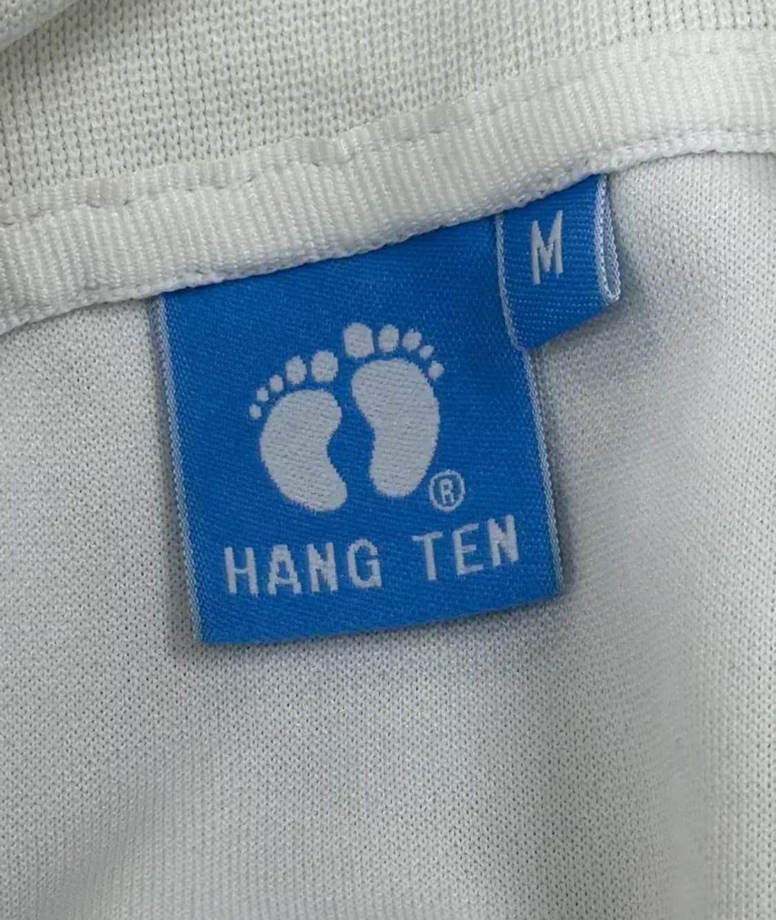 HangTen 화이트&블루 Y2K 스포츠 트레이닝 자수로고 져지  상품이미지6