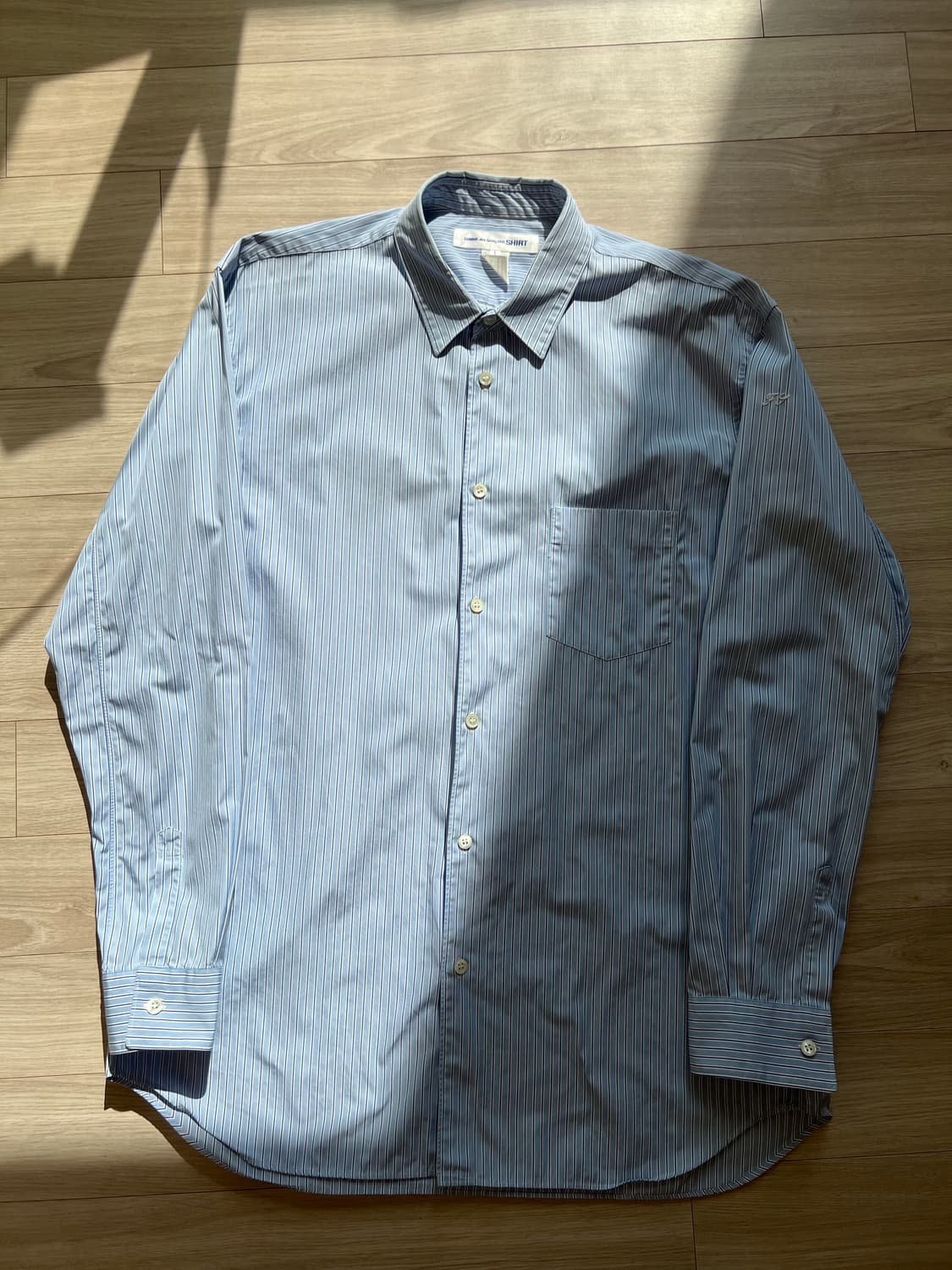 꼼데가르송 셔츠 / 프랑스 제작 스트라이프 오버 셔츠 / L 상품이미지1