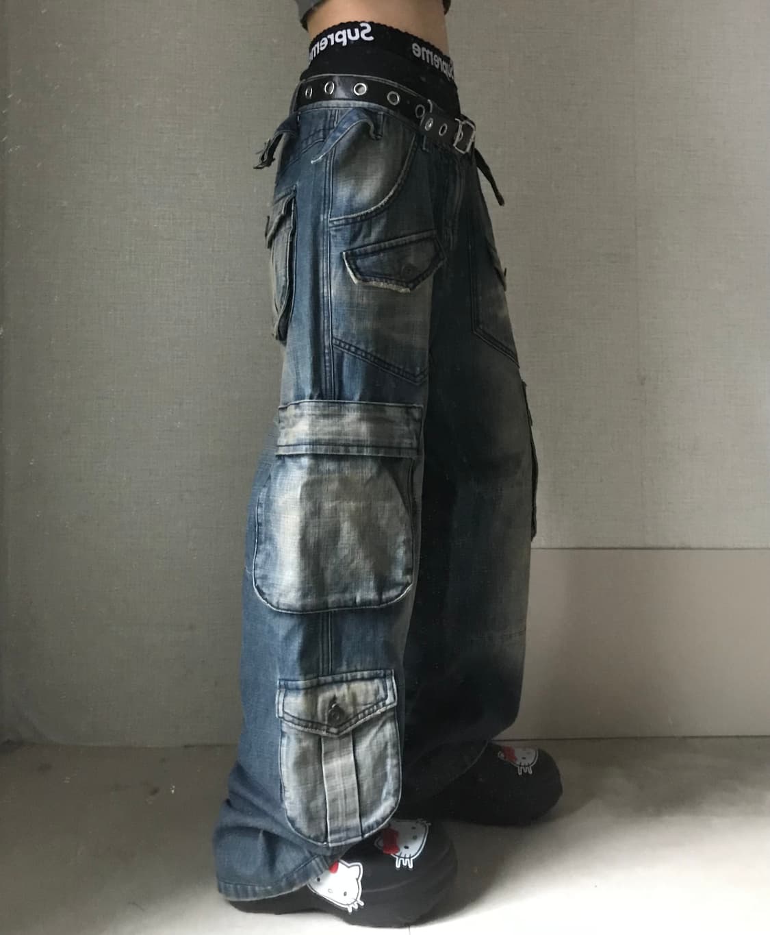 더티워싱 멀티포켓 카고팬츠 상품이미지3