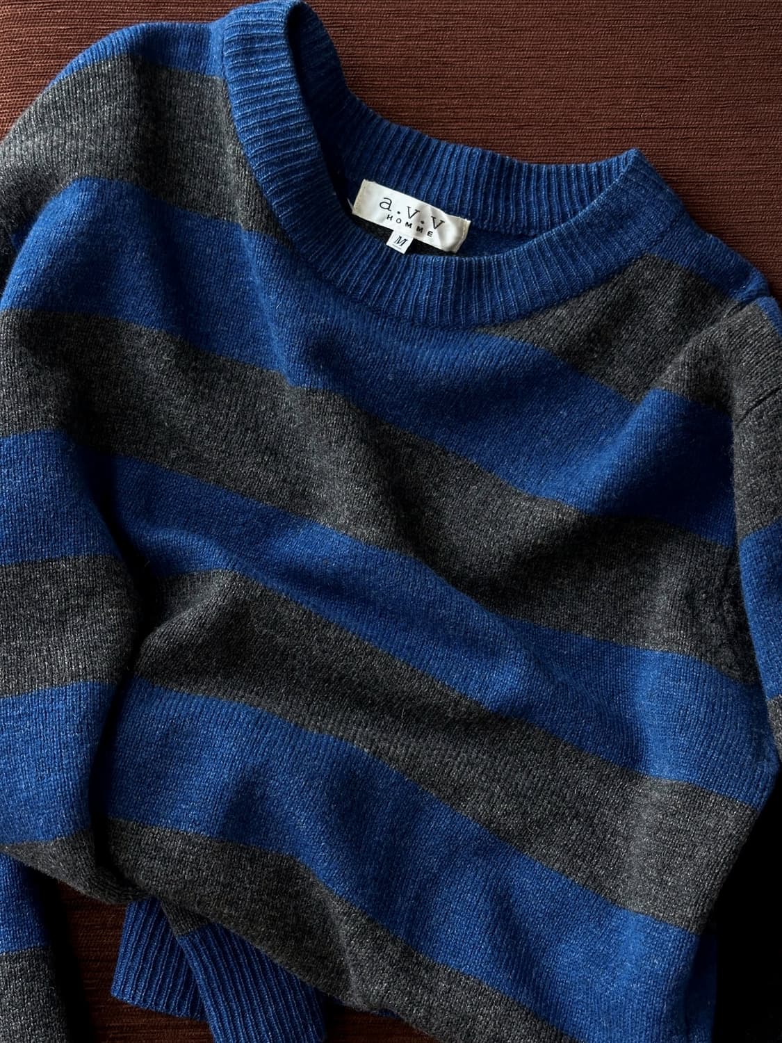 Middle gauge border knit TOP 상품이미지1