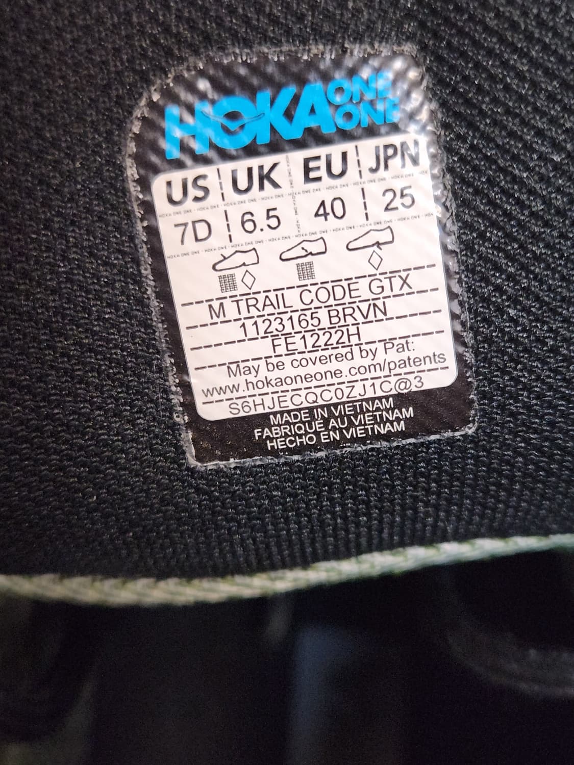 호카 트레일코드 고어텍스 남자 등산화 트레킹화 신발 블랙 레이븐 1123 상품이미지10