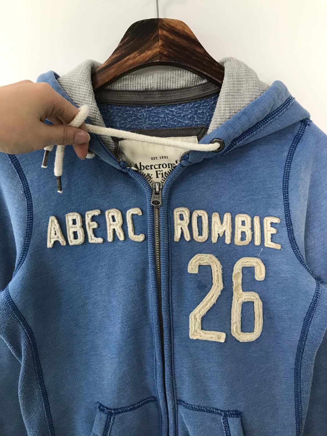 아베크롬비 y2k 와투케 스카이블루 후드집업  상품이미지4