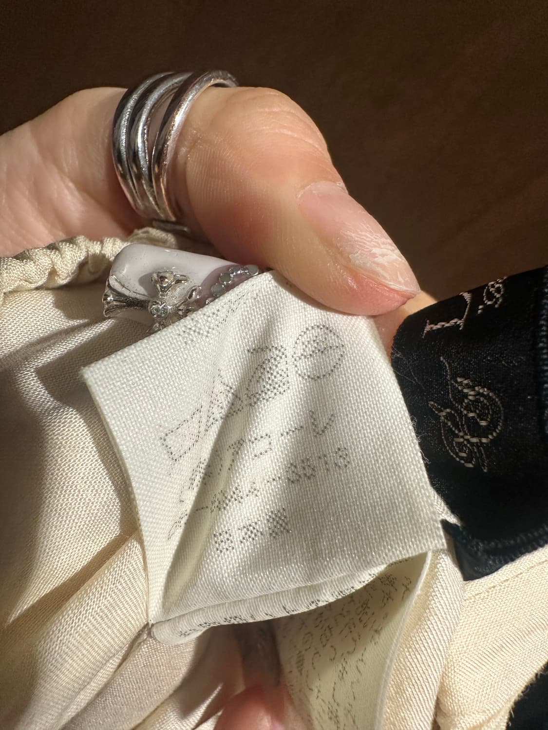 Jpn vtg ivory 히피스커트 상품이미지5