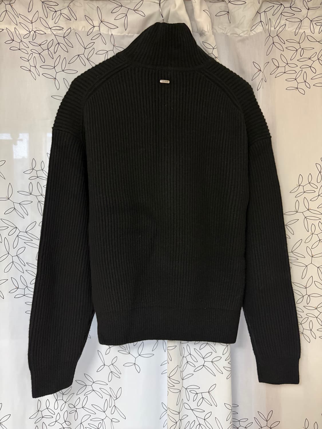 L) 인사일런스 캐시미어 집업 니트 블랙 상품이미지3