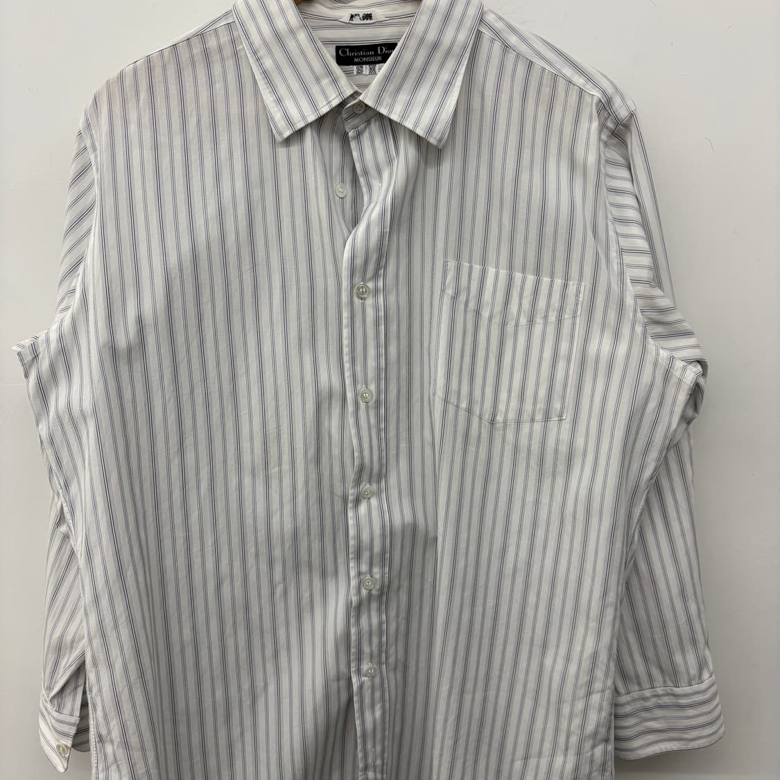 크리스챤 디올 스트라이프 셔츠 남방 남성 L 상품이미지2