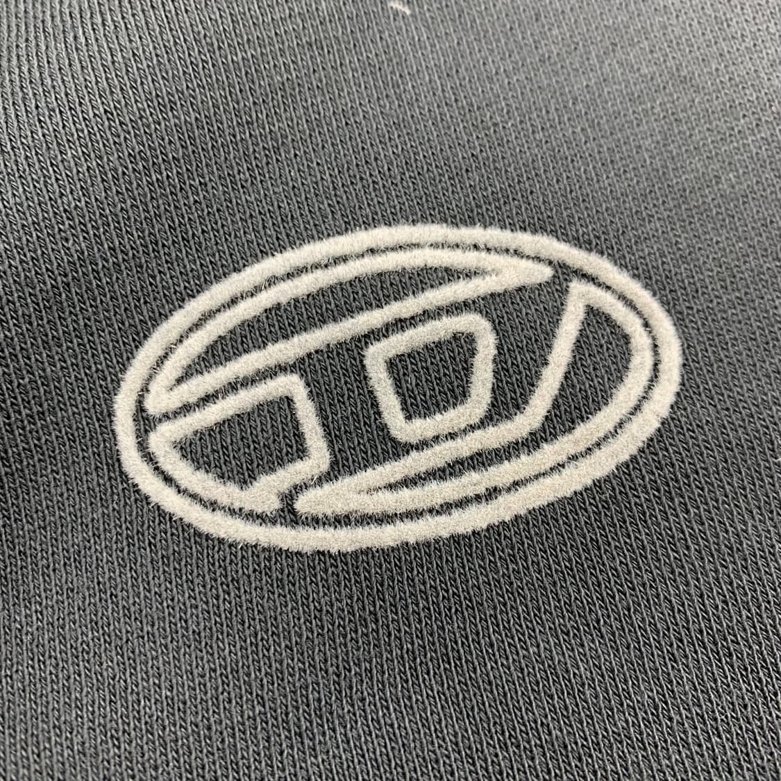 디젤 이니셜 로고 블랙 후드집업  상품이미지2