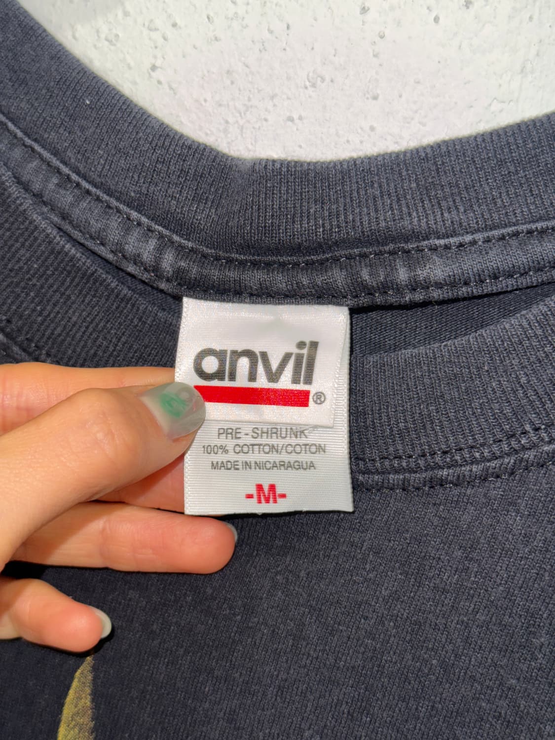 anvil 악마 블랙 반팔티셔츠 상품이미지3