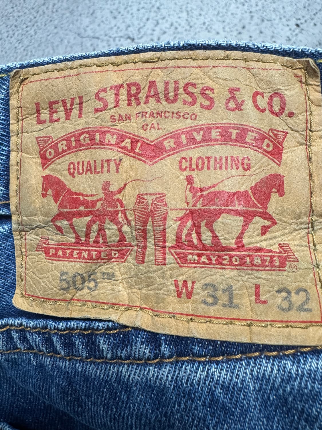 ✨ (바배) 리바이스 505 데님 팬츠 상품이미지3