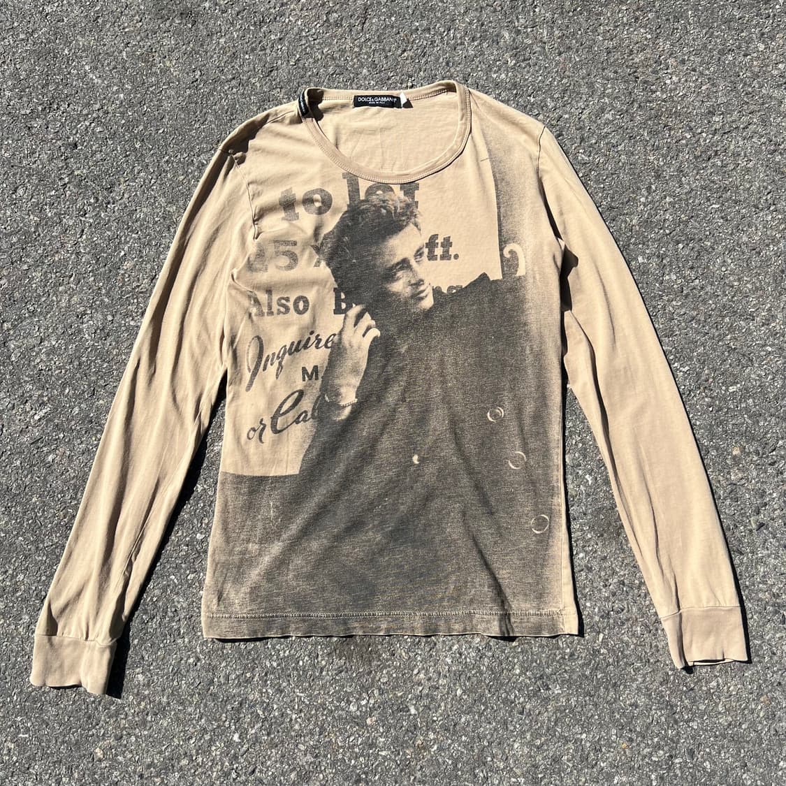 00’s 돌체앤가바나 제임스딘 롱 슬리브 티셔츠 상품이미지1