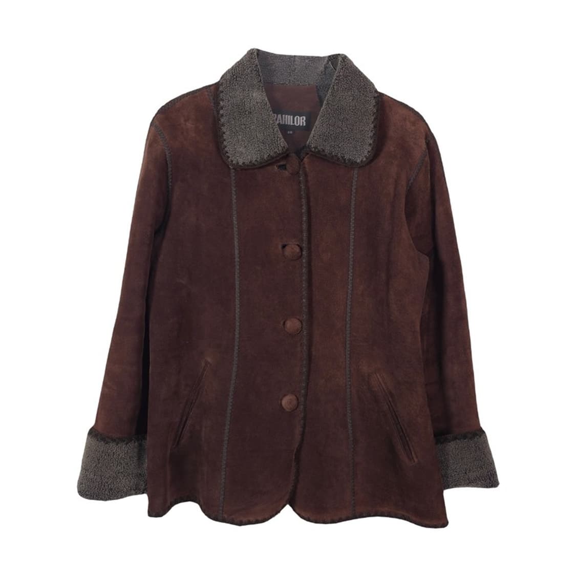 PAHILOR 리얼 돈피 스웨이드 쉐르파 무스탕 자켓 88 상품이미지1