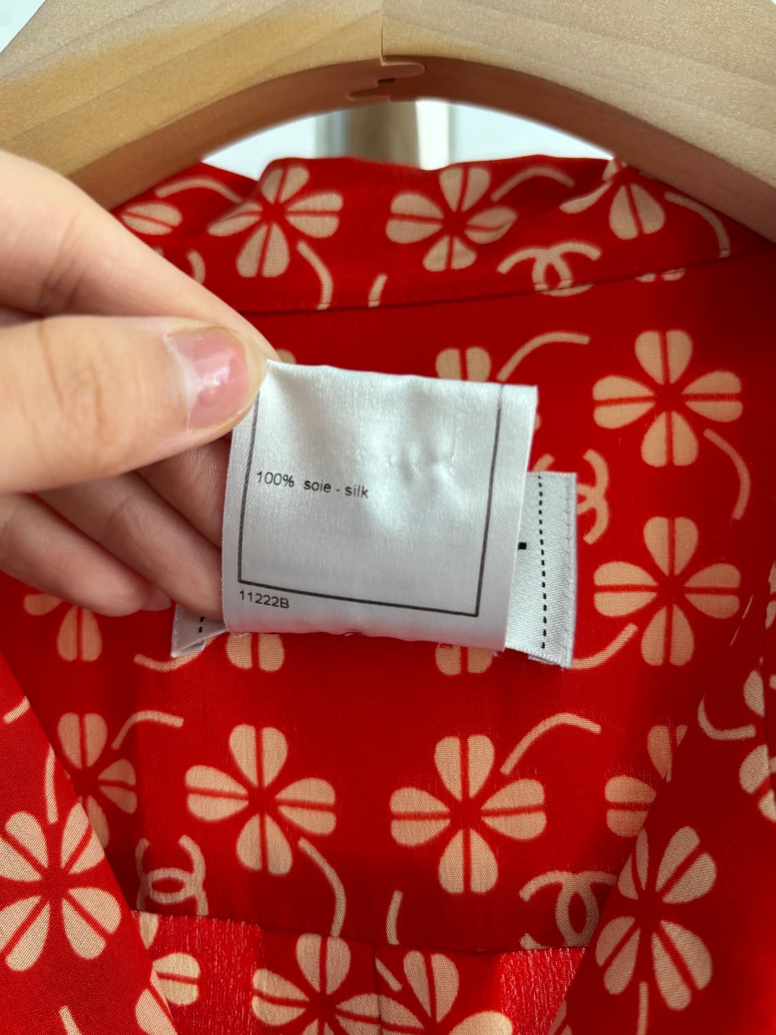 Chanel 샤넬 CC 로고 실크 블라우스 셔츠 상품이미지4