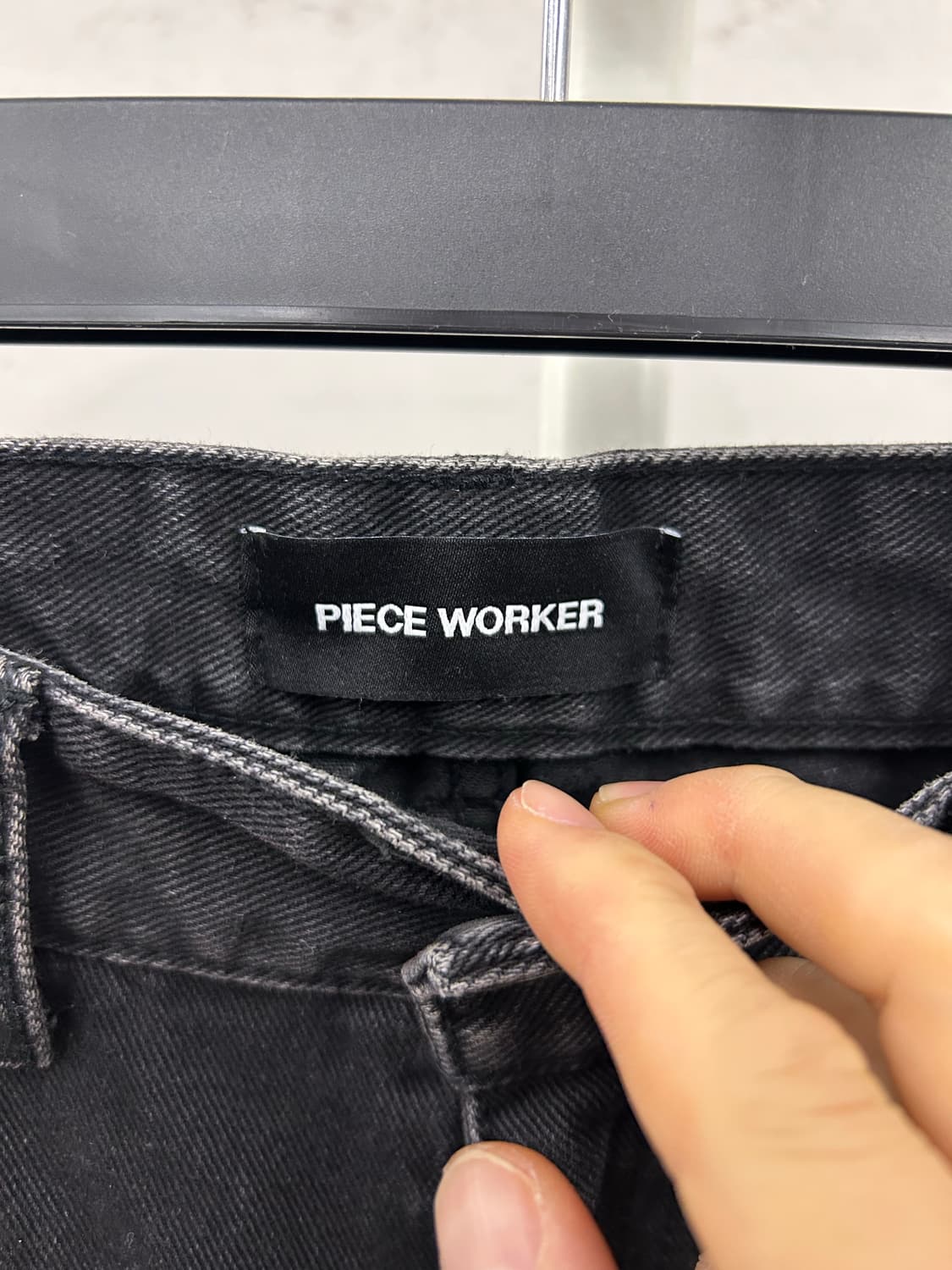 PIECE WORKER 패턴 블랙 진 상품이미지8