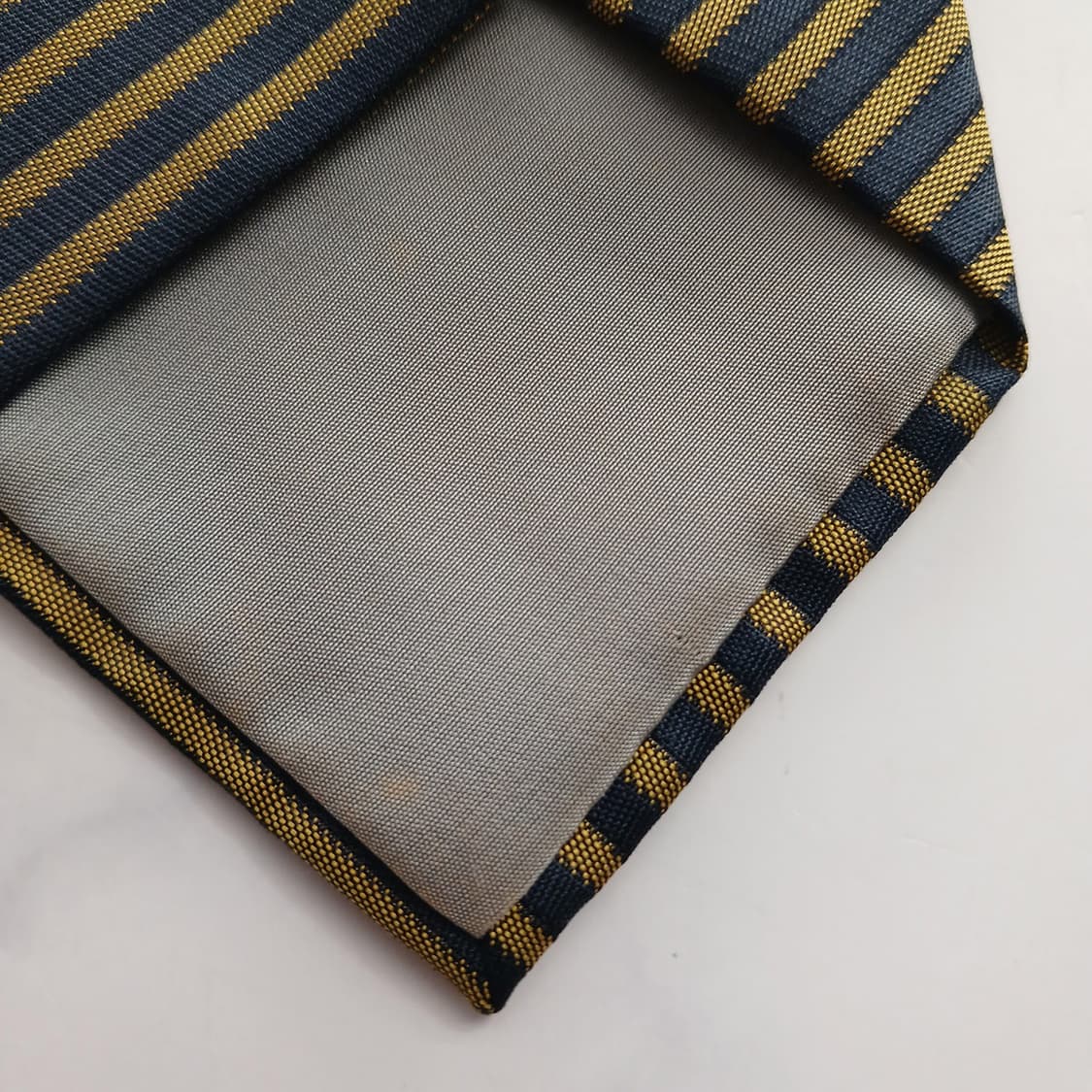 이치바타 실크 네이비 스트라이프 넥타이 8.2cm A~B등급 A18391 상품이미지7