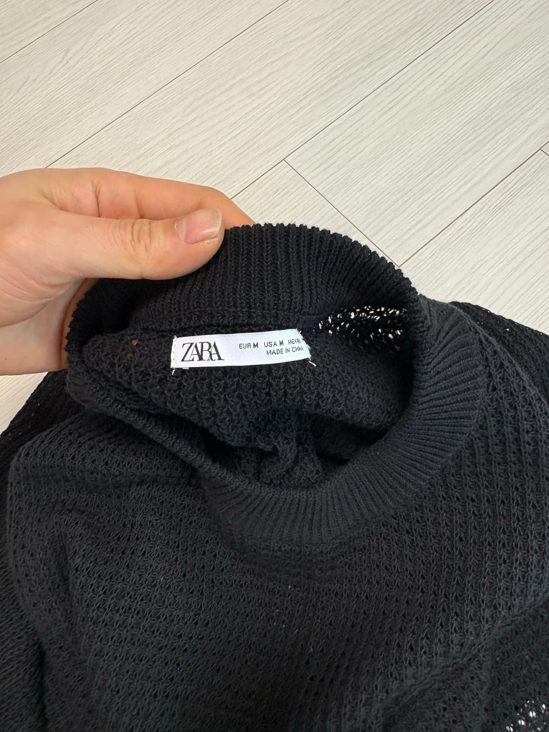 자라 피쉬넷 니트 베스트 M(100-103) 상품이미지3