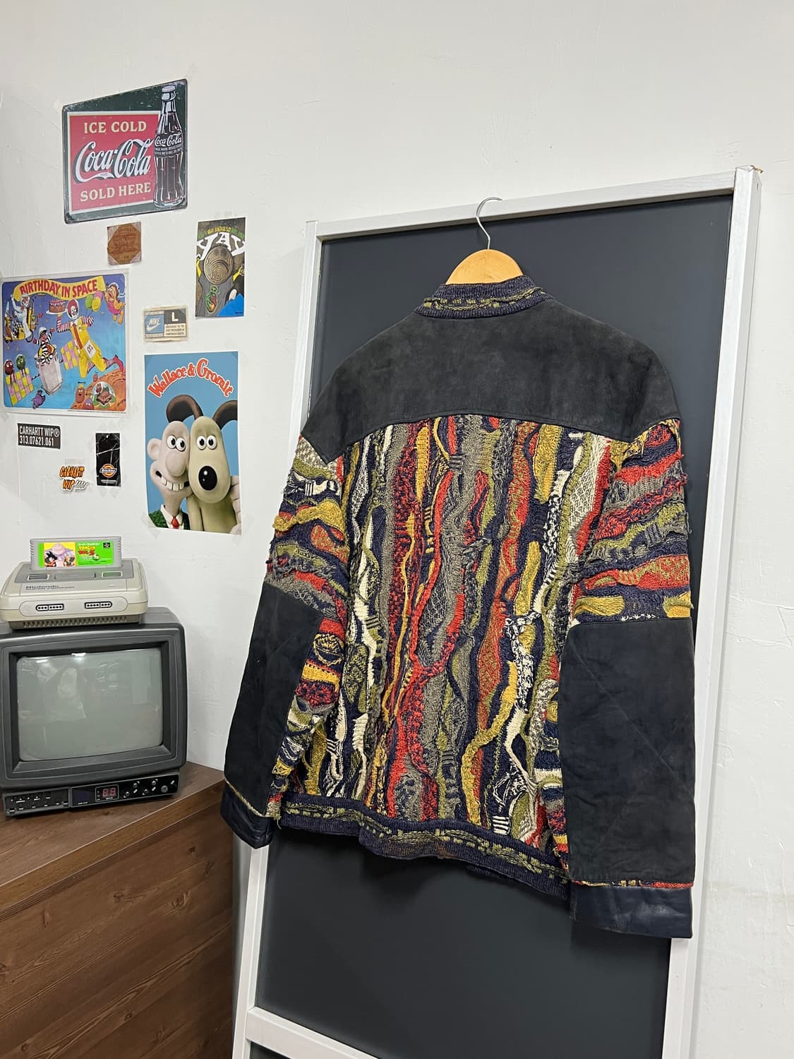 Coogi Vintage 쿠지 오리지널 클래식 케이블 꽈배기 니트 집업 상품이미지7