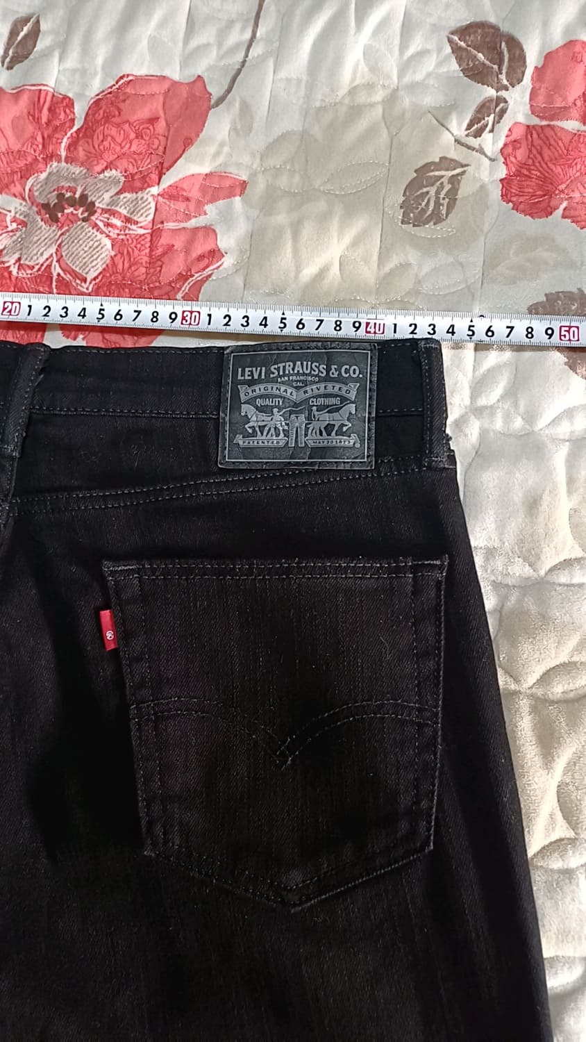 리바이스 511 스판블랙진 실측33인치 기장95 상품이미지8