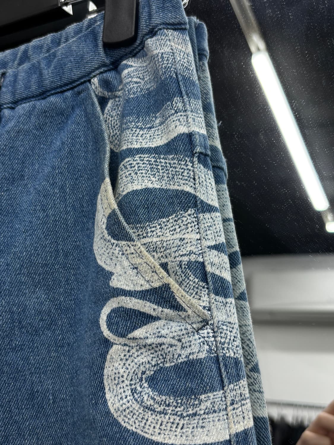 히스테릭 글래머 X 겐자이 스네이크 배기 데님팬츠 상품이미지7