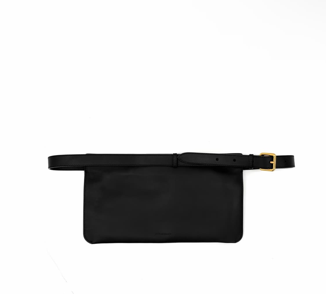 [OS] 버버리 레더 슬림 벨트백 크로스 슬링백 블랙 상품이미지2