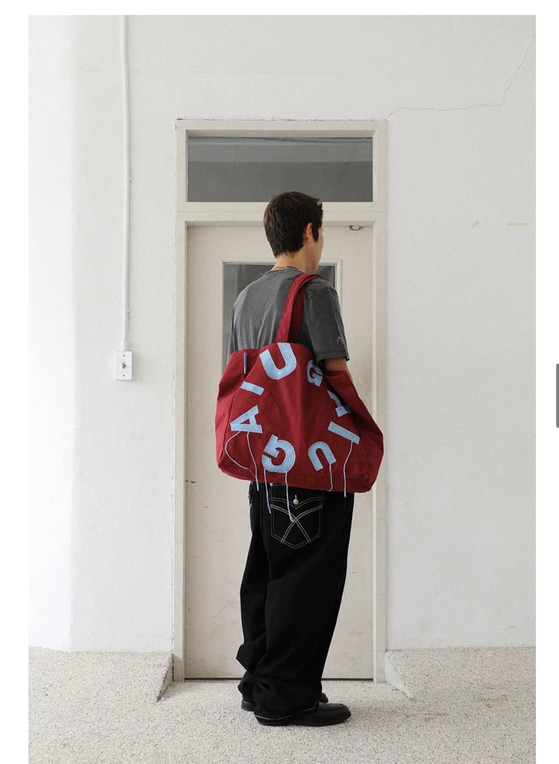 이우가마카라스 쇼퍼백(버건디) 상품이미지3