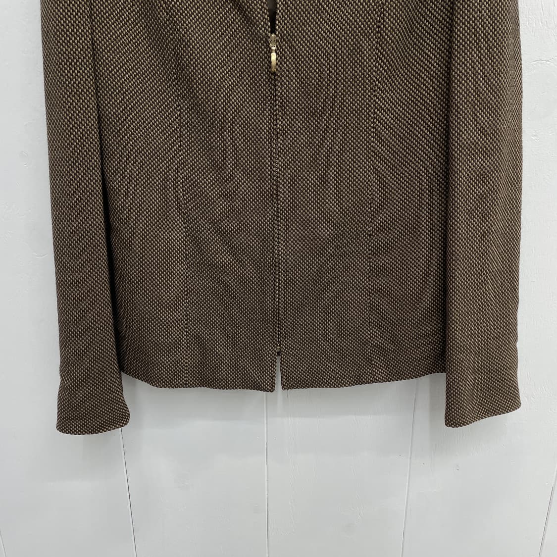 마리나리날디 브라운 패턴 울 100% 집업 자켓 상품이미지7