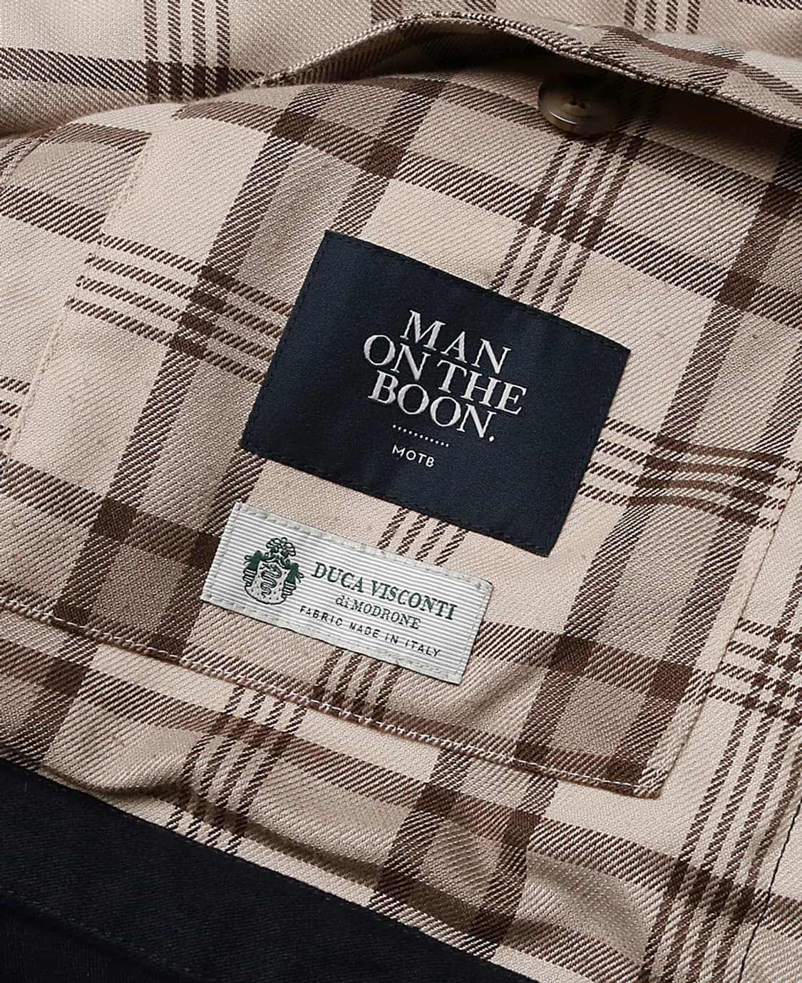 맨온더분 [Man On The Boon] 네이비 듀카 비스콘티 필드 자켓 상품이미지9