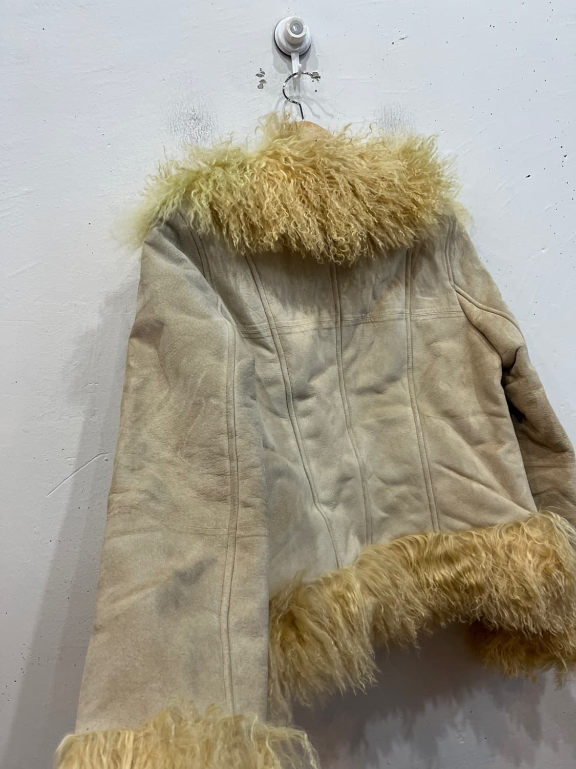 Morgan 레더 양털 무스탕 자켓 우먼즈  상품이미지6