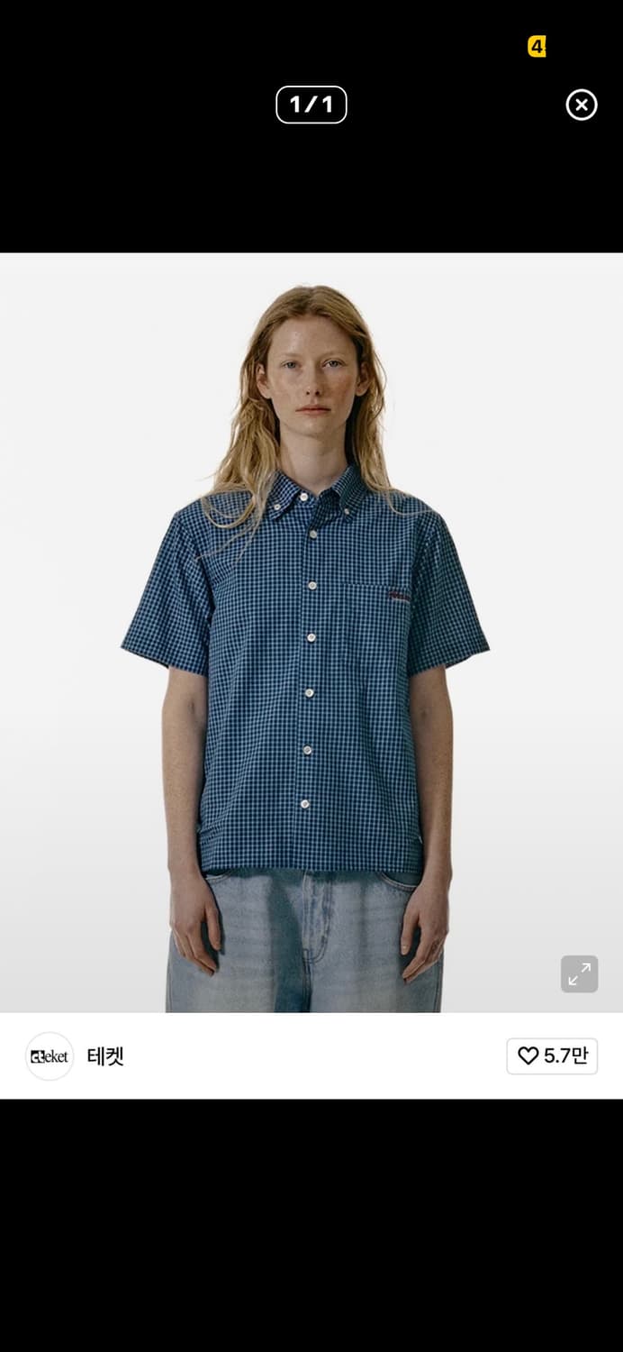 테켓 셔츠 CONVEYING CHECK SHIRT-BLUE [M] 상품이미지1