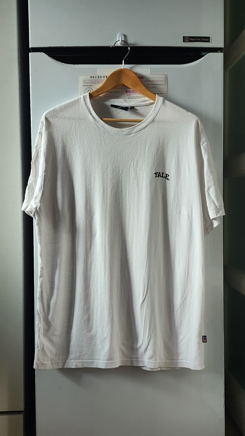 예일 YALE 흰색 반팔 티셔츠 L 상품이미지1