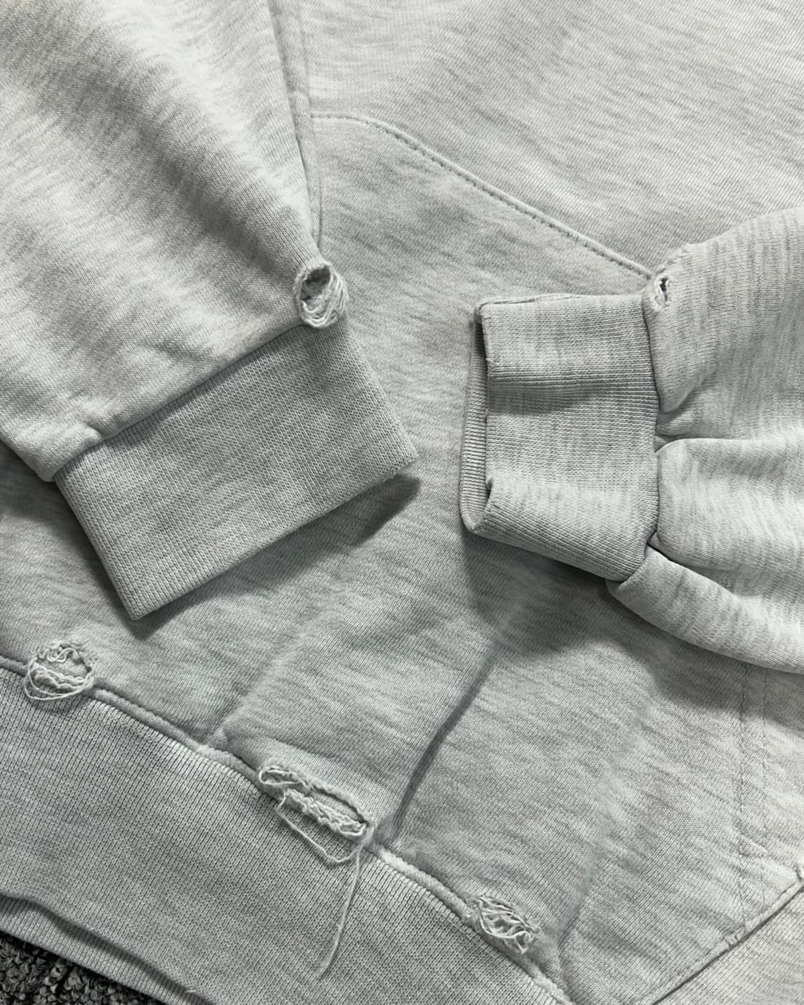 ADLV 빈티지 데미지 코튼 후드티 상품이미지6