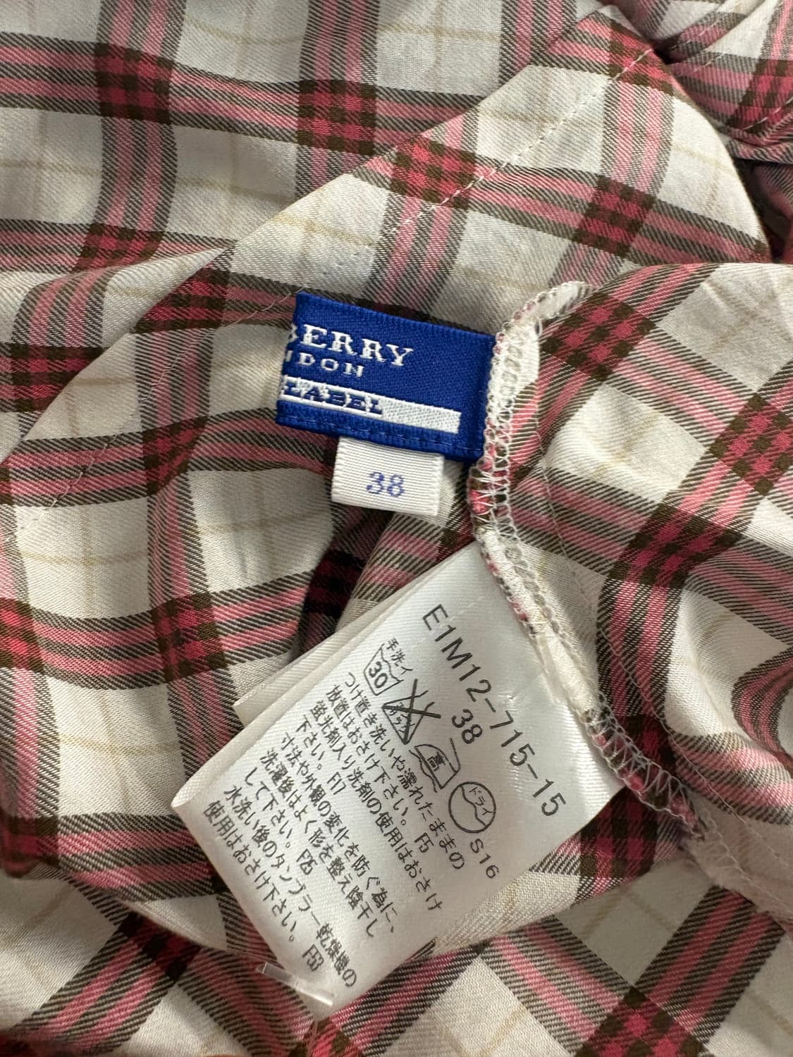 [ 38 ] 버버리 블루라벨 체크 프릴 블라우스 상품이미지6